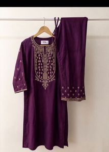 Elegant Embroidered Kurta Set