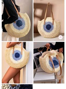 Handwoven Straw Tote Bag