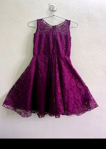 Beautiful Lace Purple Dress