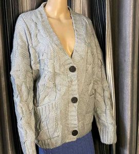 Chunky Cable Knit Cardigan