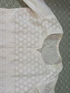 White Chikankari Kurta