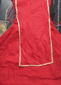 Red Embroidered Ethnic Gown