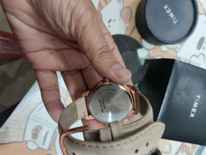 Elegant Timex Rose Gold Watch