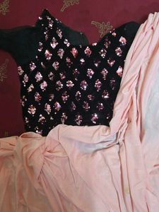 Western Stylish Party Wear Pattiala Half Saree