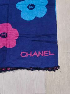 Chanel Scarf with Floral Print