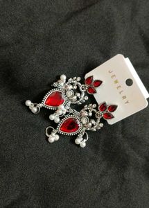 Stunning Red Stone Earrings