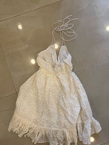 Broderie Beach Mini Dress