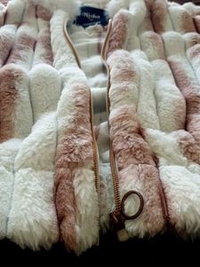 Cozy Striped Faux Fur Jacket