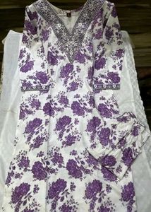 Floral Print Kurta and pant set size S