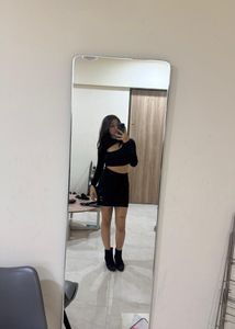 Chic Black Cut-Out Mini Dress