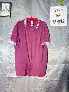 Men's Burgundy Polo Shirt