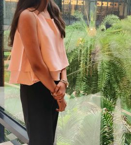 Pink peplum Top