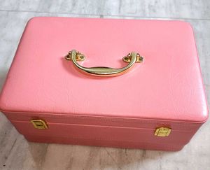 PremiumDouble Layer Wooden Rexine Leather suitcase