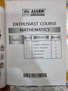 ALLEN Mathematics Enthusiast Course Books 4, 5, 6