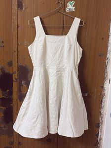 White Fit & Flare Mini Dress