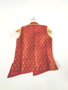 Red And Gold Kurta Set (Boy's)