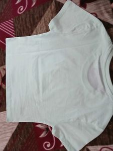 Cute Butterfly Print Cropped Tee