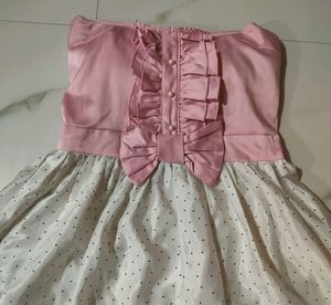 Pink Rose &amp; Polka Dot Party Dress