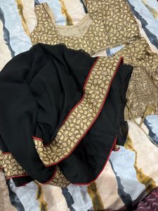 Saree With 2 Stitched Blouse