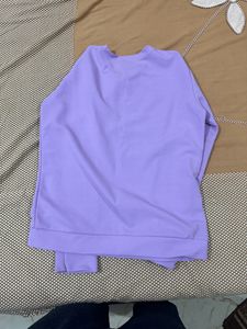 Black one piece dress+purple tshirt combo