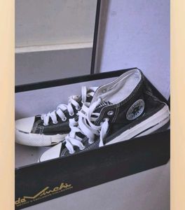 Classic Black Canvas Sneakers