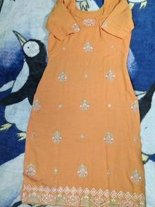 Panjabi Kurta Suit Set With Dupatta