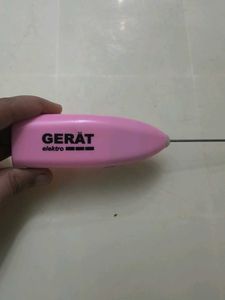 Pink Milk Frother Whisk coin also accepted