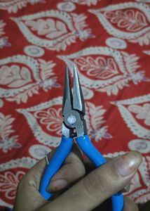 Blue Handle Long Nose Pliers
