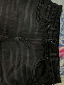 Men's Black Denim Shorts