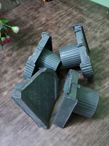 Unique Tiered Black Vase of 4