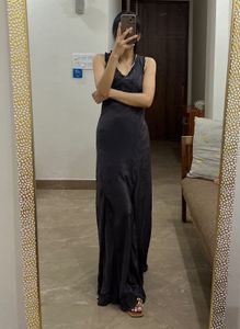 ZARA EMBROIDERED LONG MAXI DRESS