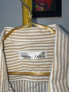 Striped Button-Up Shirt