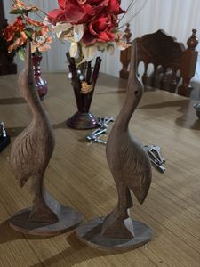 Wooden Bird Showpiece Set