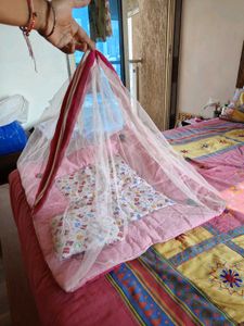 Infant Bedding &amp; Pillow  With Mostique Net
