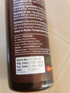 Onion Black Seed Hair Oil