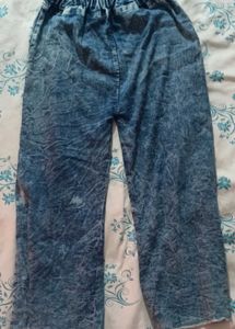 Stylish Acid Wash Flare Jeans