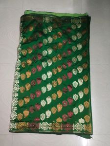 Green Colour Saree 💚