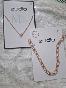 Zudio Rose Gold Tone Necklaces