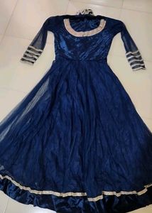 Elegant Navy Blue Gown