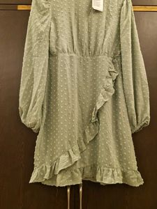Sale! Green Ruffle Dress