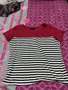 stripes fitted tshirt