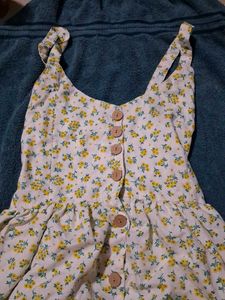 Cute Floral Button-Front Dress