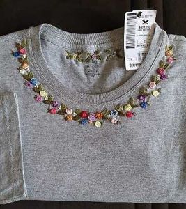 Hand Embroidered Tshirt