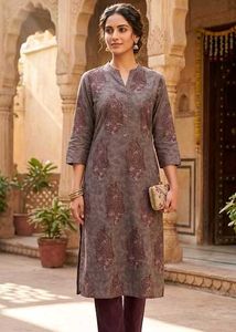 Utsa Indian Print Kurta Top