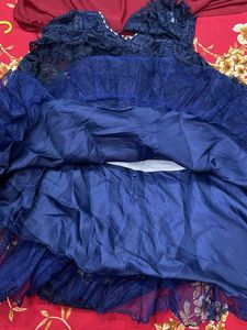 Navy Blue Layered frock  Dress for Girls