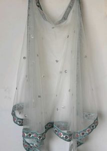 Sequined Lehenga Choli Set 🩵
