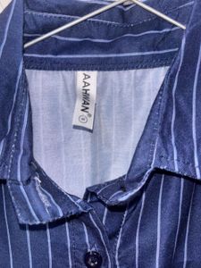 Chic Striped Button-Up Shirt