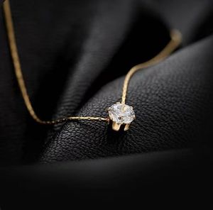 Delicate Solitaire Necklace