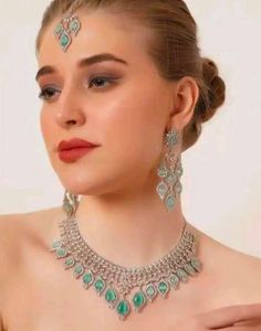 American Diamond Jewellery Set