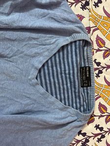Light Blue V-Neck Sweater